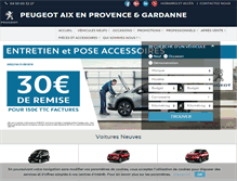 Tablet Screenshot of peugeot-aixenprovence.fr
